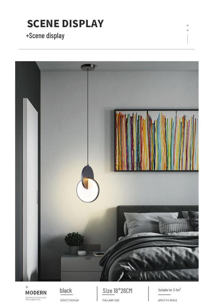 Nordic Pendant Light - Modern Bedside, Coffee Shop, Study & Mirror Lighting