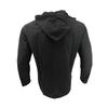 Spring and Summer Men's Hooded T-shirt Solid Color Cotton Linen Men's Casual Long Sleeved Top
