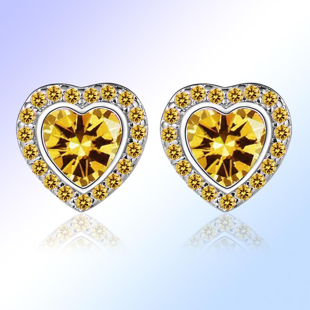 Korean Peach Heart Earrings: Simple, Small, and Cute Love-themed Jewelry for Women