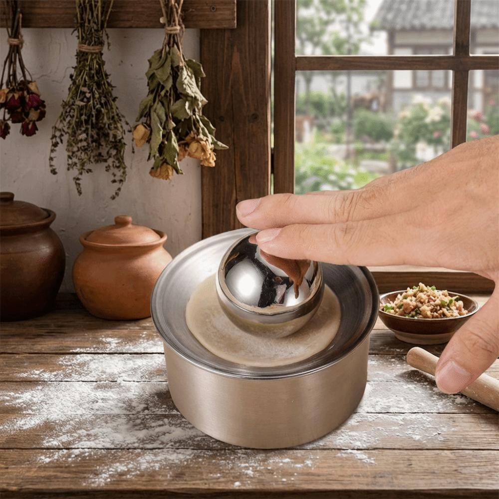 Rolling Ball Dumpling Wrapper Press Manual Pastry Skin Presser  Dim Sum Making