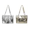 Pure Color PU Leather Tote Bag Multi-position Women Handbag Retro Simple Shoulder Bag  Outdoor