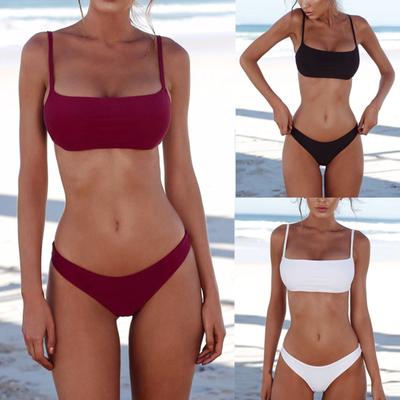 Women's Fashion Sexy Swimwear Two-piece Swimsuit Backless Bikini