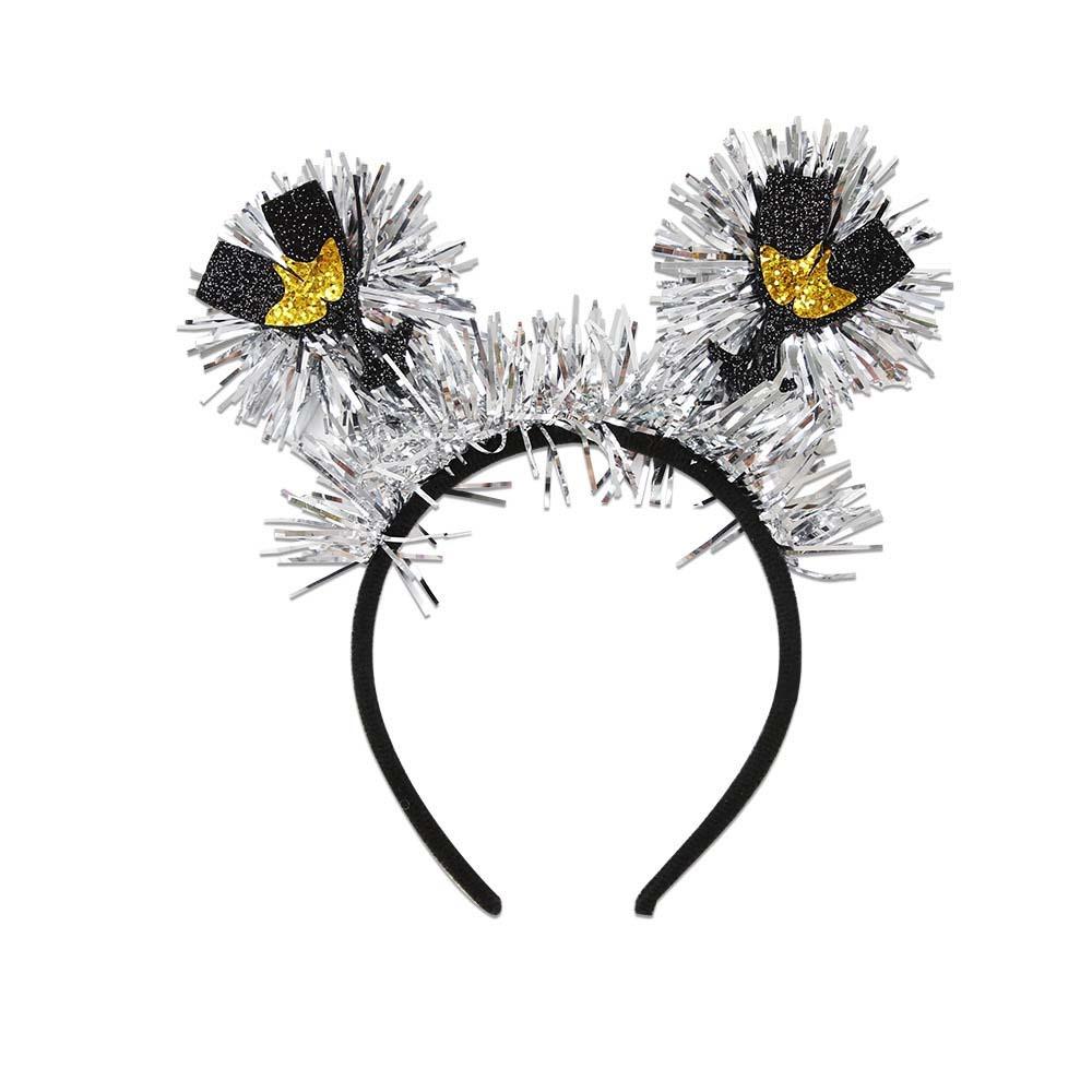 Party Decoration Christmas New Year Headpiece Star/Crown Glitter Hair Hoop  New Year Dress Up