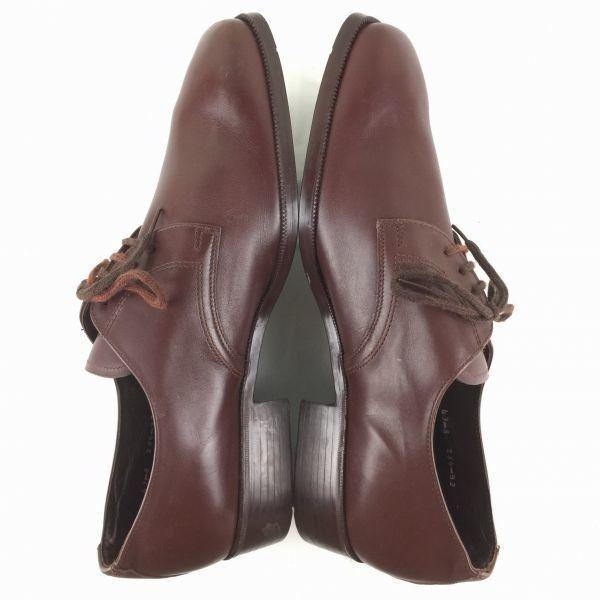 European Vintage SIR Plain Toe Business Shoes Brown size 43 27.0-27.5 Men's(USED)