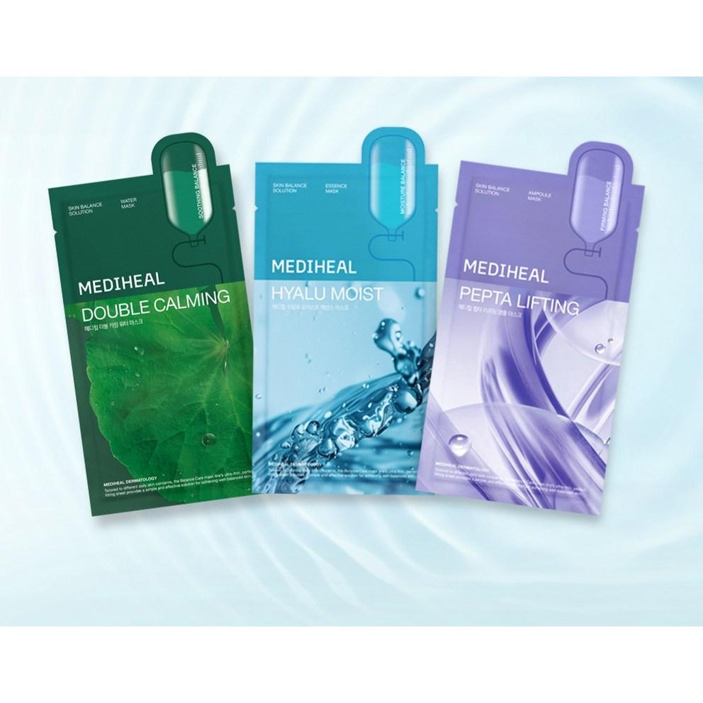 [Mediheal] Daily Solution Mask Pack 3 Types Set, 15 sheets, 1 piece