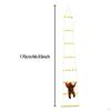Climbing Santa Claus On Rope Ladder Festive Atmosphere Light for Farmhouse
