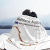 Racetrack-Melborne Australia Blanket For Sofa Bed Travel Race Tracks Racing Car Racing Grand Prix Gp
