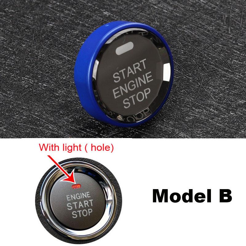 New Styling Start Stop Engine Push Switch Buttons Cover for TOYOTA Corolla Camry Rav4 C-HR Prius GT86 Yaris Interior