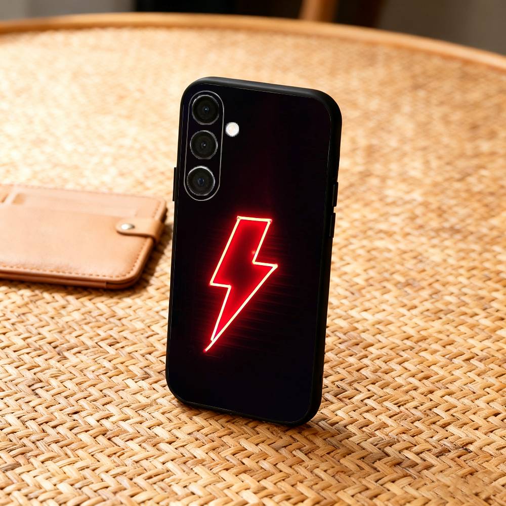 Чехол для телефона L-Lightning Letters для Samsung A73, A21s, A22, A31, A32, A52, A53, A71, A80, Мягкий черный корпус Samsung a50 30s 50s