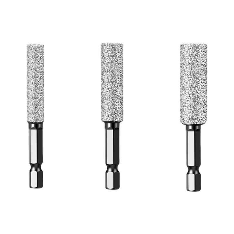 6-12mm Diamonds Drill Bit Set Drilling and Grinding Hexagonal Shank Diamonds Drill Bit Hole Saw for Ceramic Tile Granite