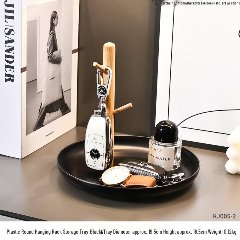 Luxury Entryway Console Table with Key Storage and Decorative Tray