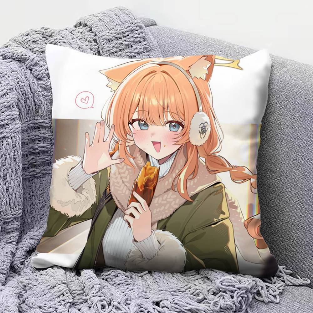 Iochi Mari Idol Blue A-Archive Home Sofa Cushion Covers And Aecorative Custom Pillow Covers