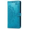 Flip Case for Motorola Moto E20/E30/E40, Mandala, Blue