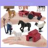 Bauernhofleben Tierfiguren Set PVC Bauernhof Szene Modell Für Kinderspiel und Sammlung