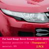 For Land Range Rover Evoque 2015- Car Accessories 2 Pcs Car Headlight Protective Film Headlamp Transparent Black TPU Sticker