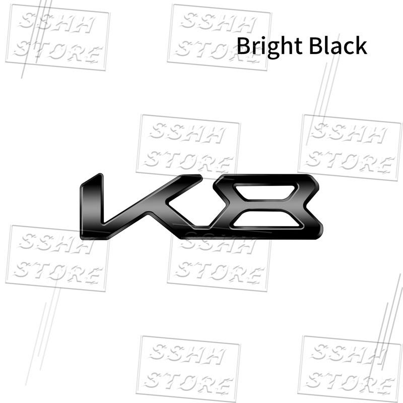 Creative Car 3D Metal K3 K5 K8 Logo Emblem Fender Rear Trunk Door Bumper Sticker For Kia Forte Ceed Cerato Rio Picanto Decor UD6