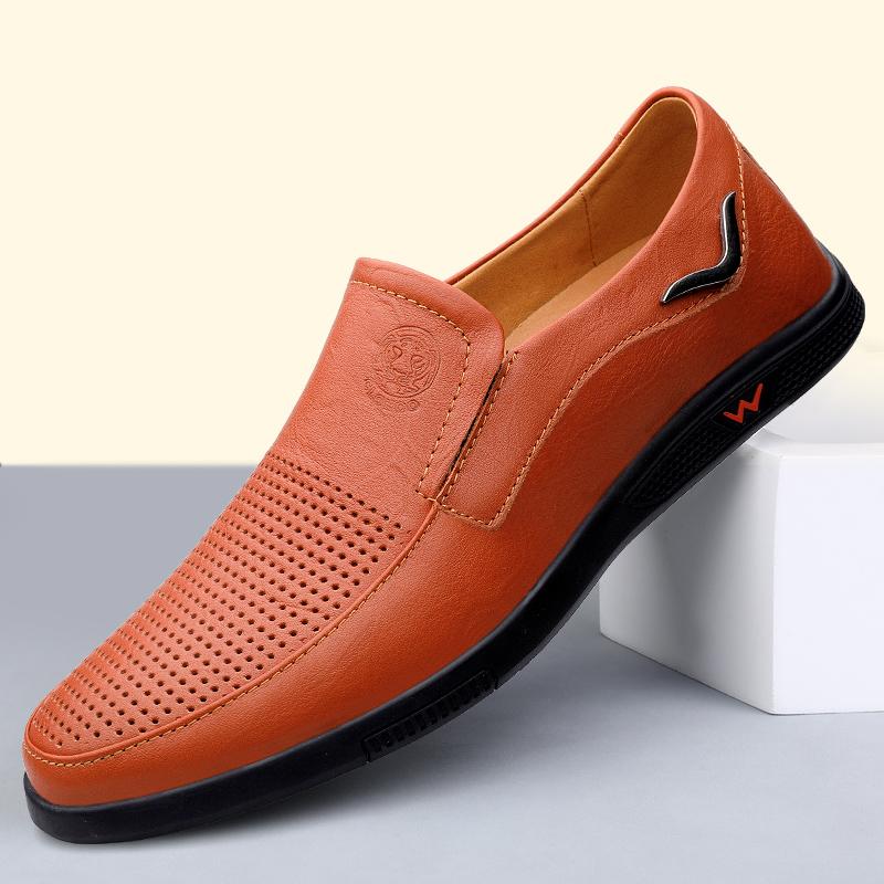 Leak leather shoes autumn soft sole new shoes casual shoes business dress
