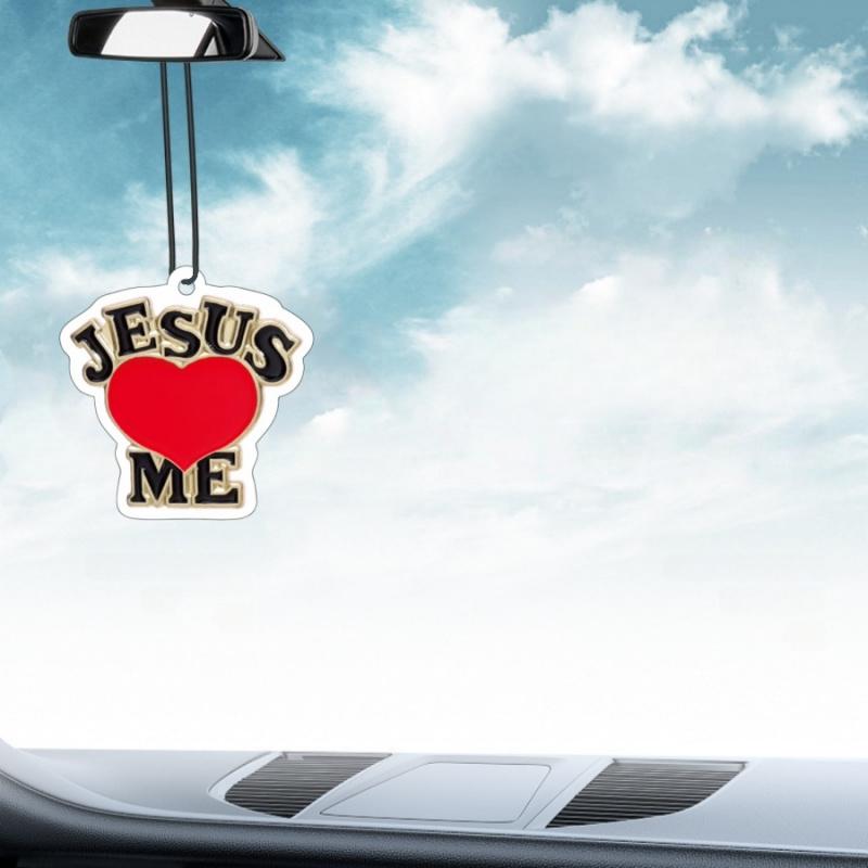 5pcsJesus Car Air Freshener for Men and Women, Car Hanging Fragrance, Bathroom, Bedroom, Wardrobe, Shoe Cabinet, Fragrance Card,