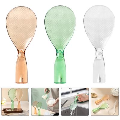 3 Pcs Standable Rice Spoon Cooking Paddle Dinnerware Potato Kitchen Tableware Non-stick Spoons