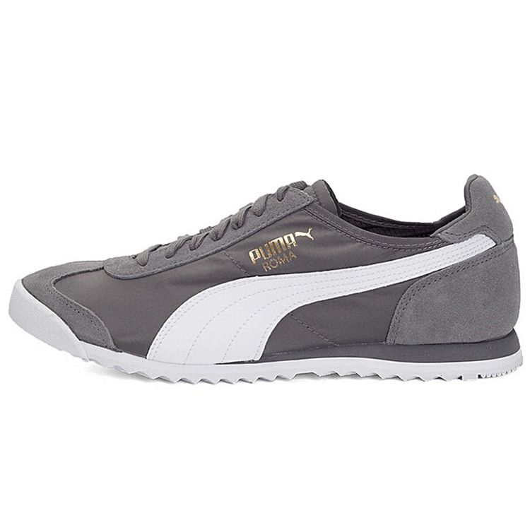 Puma Roma Og Nylon Lightweight Slip-Resistant Durable Low-Top Training Shoes Men Sneakers Gray White 362408-02