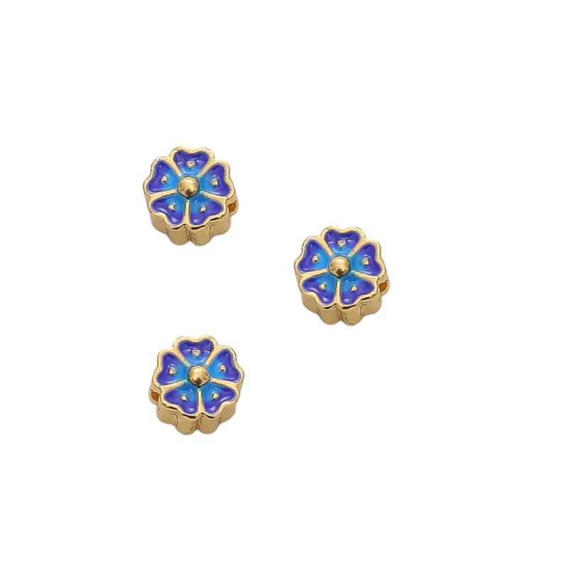 Copper Cloisonn Beads Charm Accessories For DIY Jewelry Making Bracelet Earring Necklace