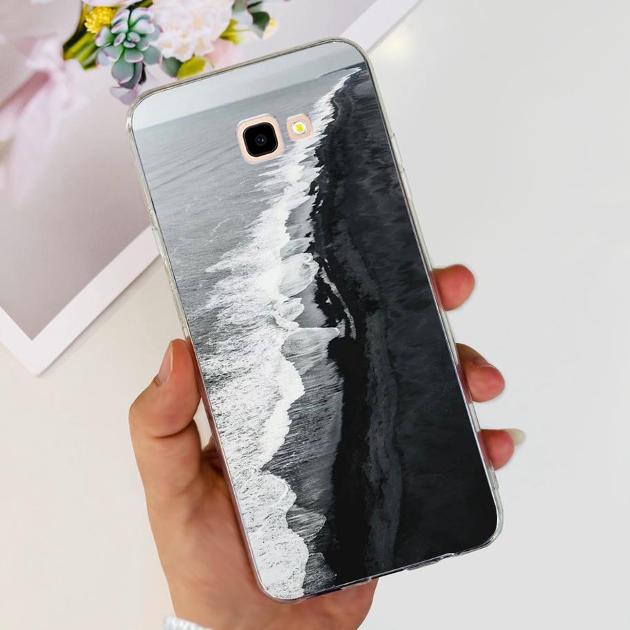 For Samsung Galaxy J4 Plus 2018 Phone Case Fashion Flower Soft Silicone Cover For Samsung J4 J 4 Plus 2018 J4+ J415F J4Plus Capa