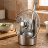 Stable Spoon Holder Tray Stainless Steel Spatula Holder Pot Lid Storage Rack  Dinning Table