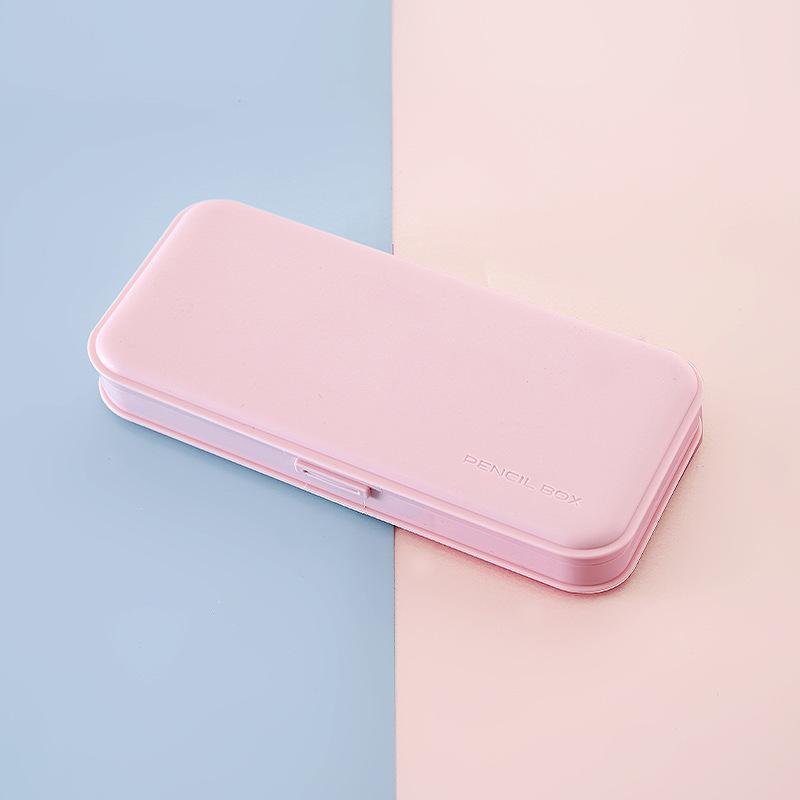 

1 шт., мини-сумка-карандаш, маленькая модная простота, однотонная серия, пенал для возвращения в школу, милый ящик для хранения канцелярских принадлежностей 20.5*9.3*3cm