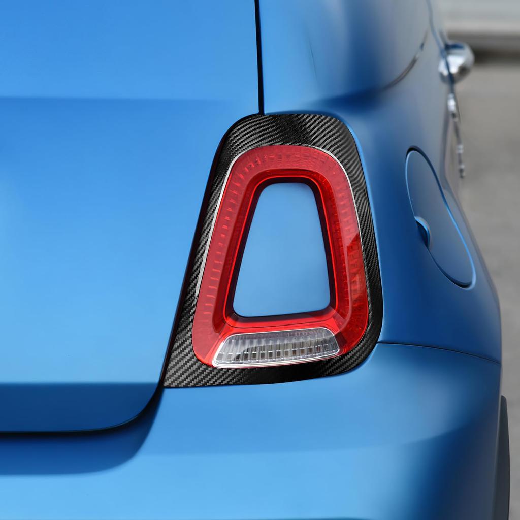 AIRSPEED Carbon Fiber Exterior Custom Taillight Frame Stickers for Abarth 595 695 Fiat 500 and this customizable sticker adds a touch of style to your
