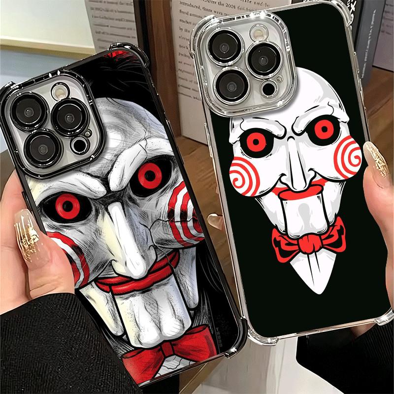 The J-Jigsaws Killer Horror Soft Phone Case For Xiaomi Poco X7 X8 Pro Max X6 X5 X3 F8 Ultra F7 M8 M7 M5S Redmi 15C 15A 15 14C 13
