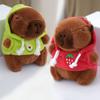 Niedlicher Animations-Capybara-Anhänger Plüschspielzeug Puppe Tasche Hängende Ornamente Niedlicher Kapila Schlüsselanhänger Puppe Autoanhänger Schreibtisch-Puppenornamente