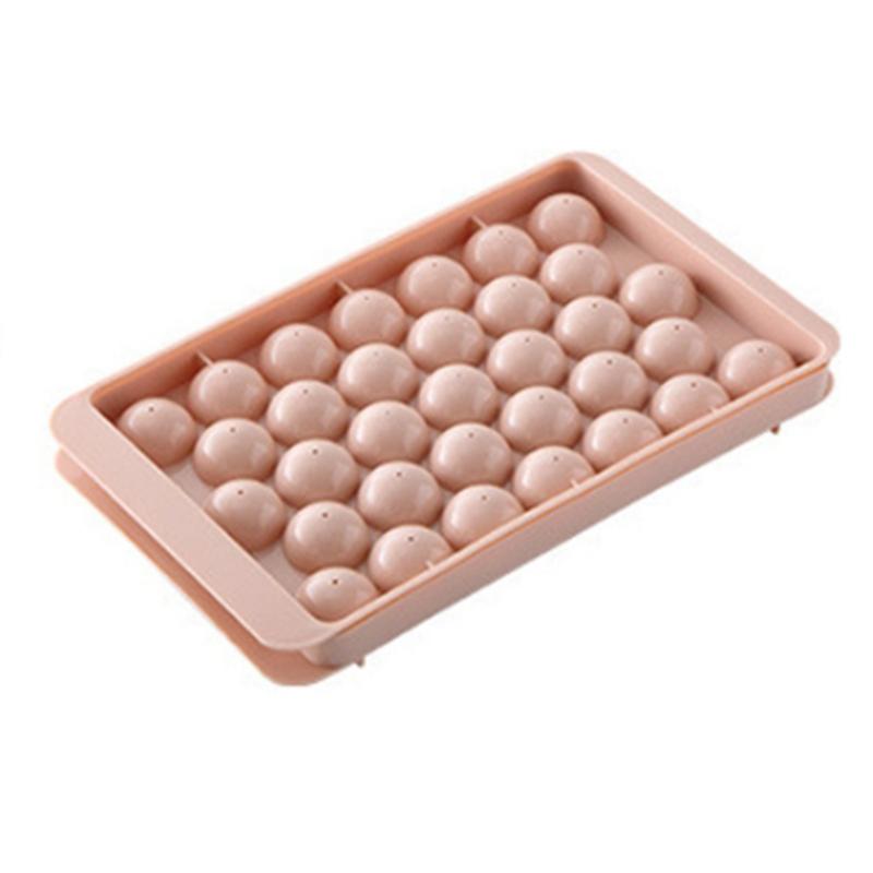 

33 Ice Boll Хоккейная форма Pp Замороженный шарик для виски Мороженое Лоток для кубиков льда Коробка для изготовления леденцов Подарки Кухонные инструменты Аксессуары розовый