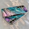 Electroplated Gold New Phone Case for Samsung Galaxy S26 Ultra S25 Plus S24 S23 S22 Fe Tempered Glass Artistic Texture Patterns