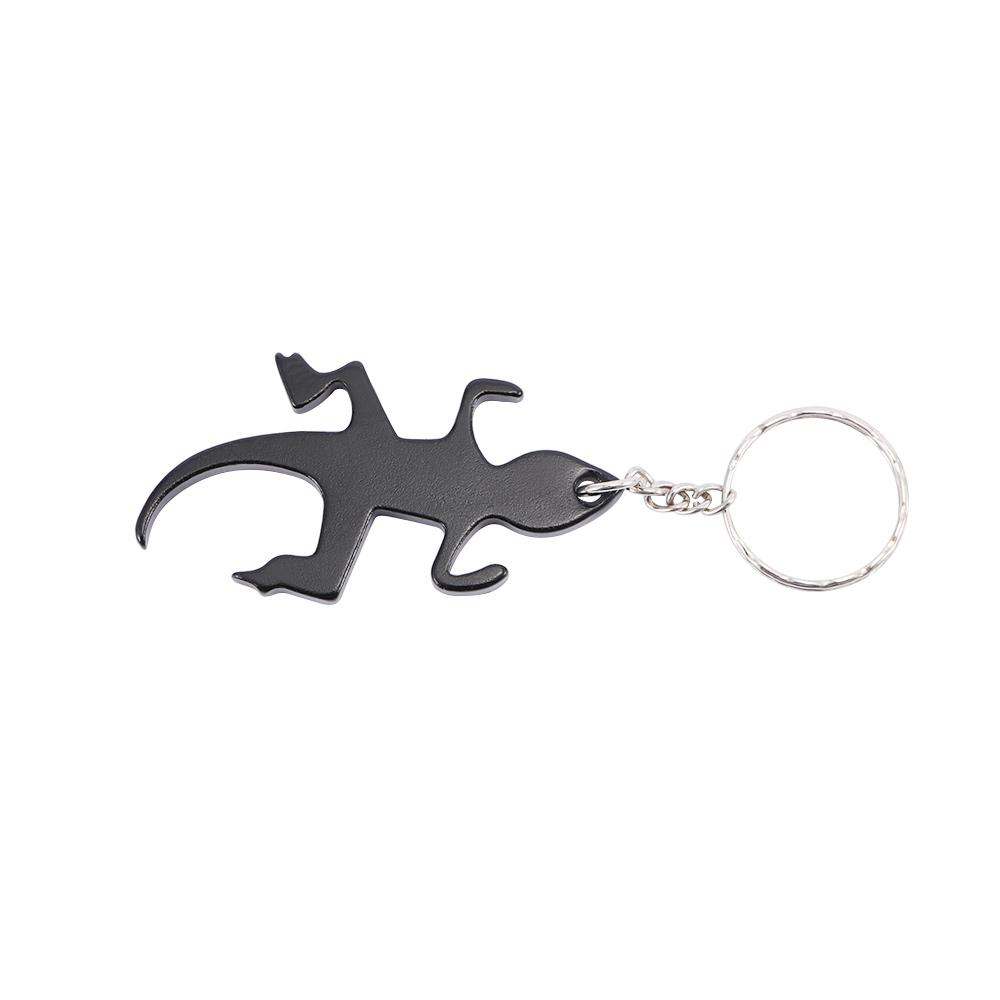 Creative Multifunction Alloy Beer Lizard Shape Aluminum Bottle Opener Keys Ring Corkscrew Openers