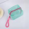 with Handle Mesh Cosmetic Bag Small Capacity Zipper Coin Purse Mini Makeup Pockets  Stationery