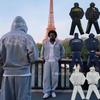 Corteiz Alcatraz Streetwear Mikina s kapucí Set na zip Volný střih Podšitá fleecem Hip Hop styl Dospívající