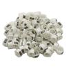 100 pcs Inner Diameter 12MM 14MM Pigeon Bird Plastic Clip Rings Pigeon colored foot ring No.1-100 Poultry Leg Bands