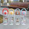 Water Bottle Summer Cartoon High Value Cute Double Drink Straw Cup Portable Plastic Water Cup High Temperature Resistant Water Cup