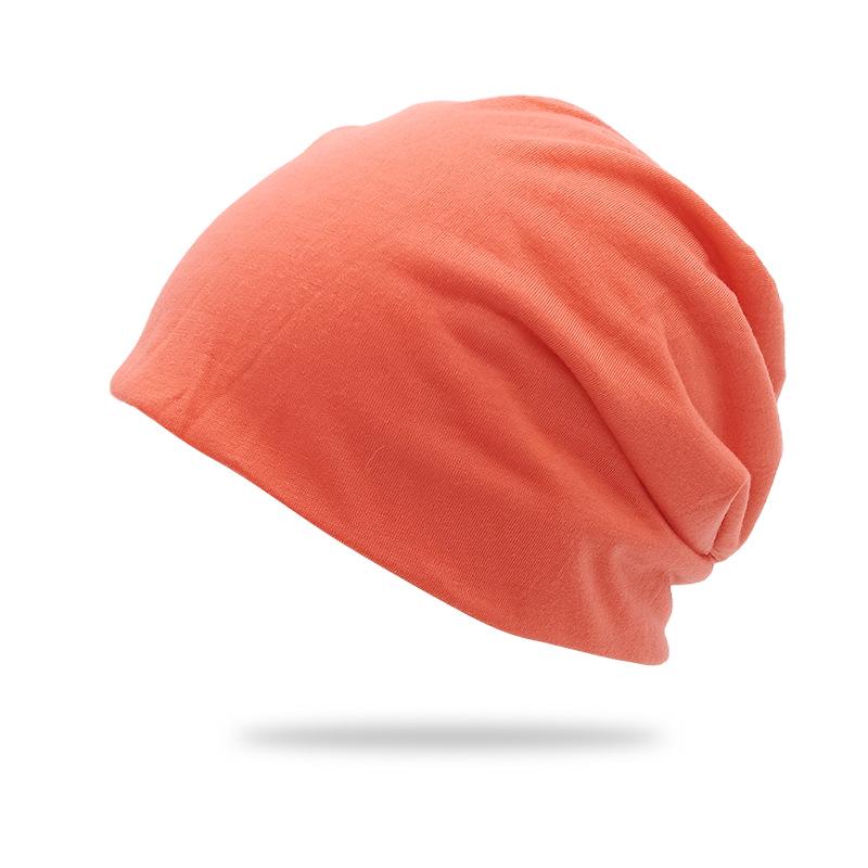 Cross-border Solid Color Slouchy Beanie - Double-Layer Postpartum Hat for Cold Weather