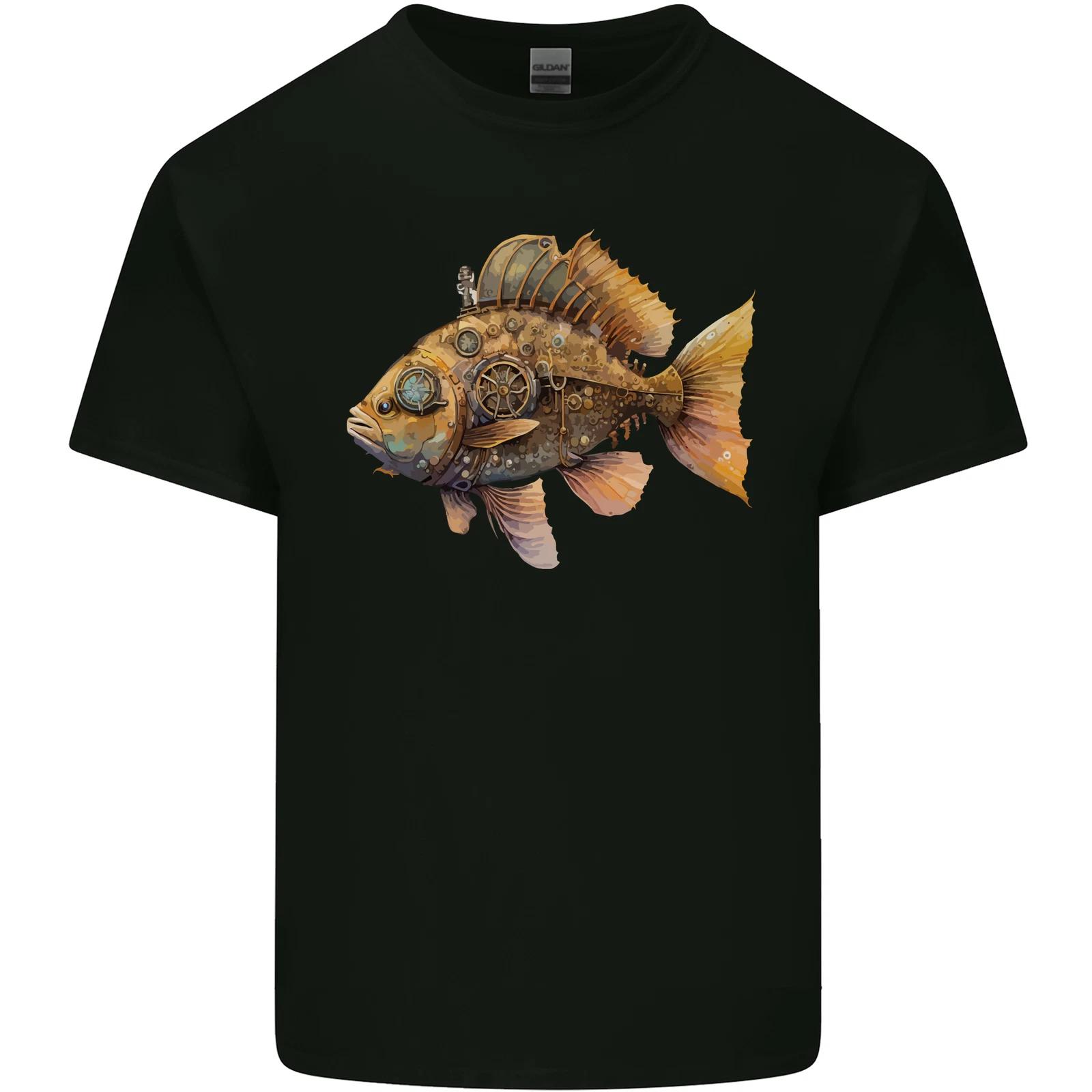 Steampunk Fish 2 Kids T-Shirt Childrens S