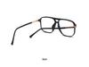2025 TR90 Korean Style Large Frame Double Bridge Anti-Blue Light Eyeglasses with Plain Lenses - Model OZ 260.