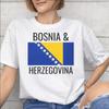 Bosnia and Herzegovina Flag Merch Unisex T Shirts Cotton Tee Graphic Print Tshirt Clothing
