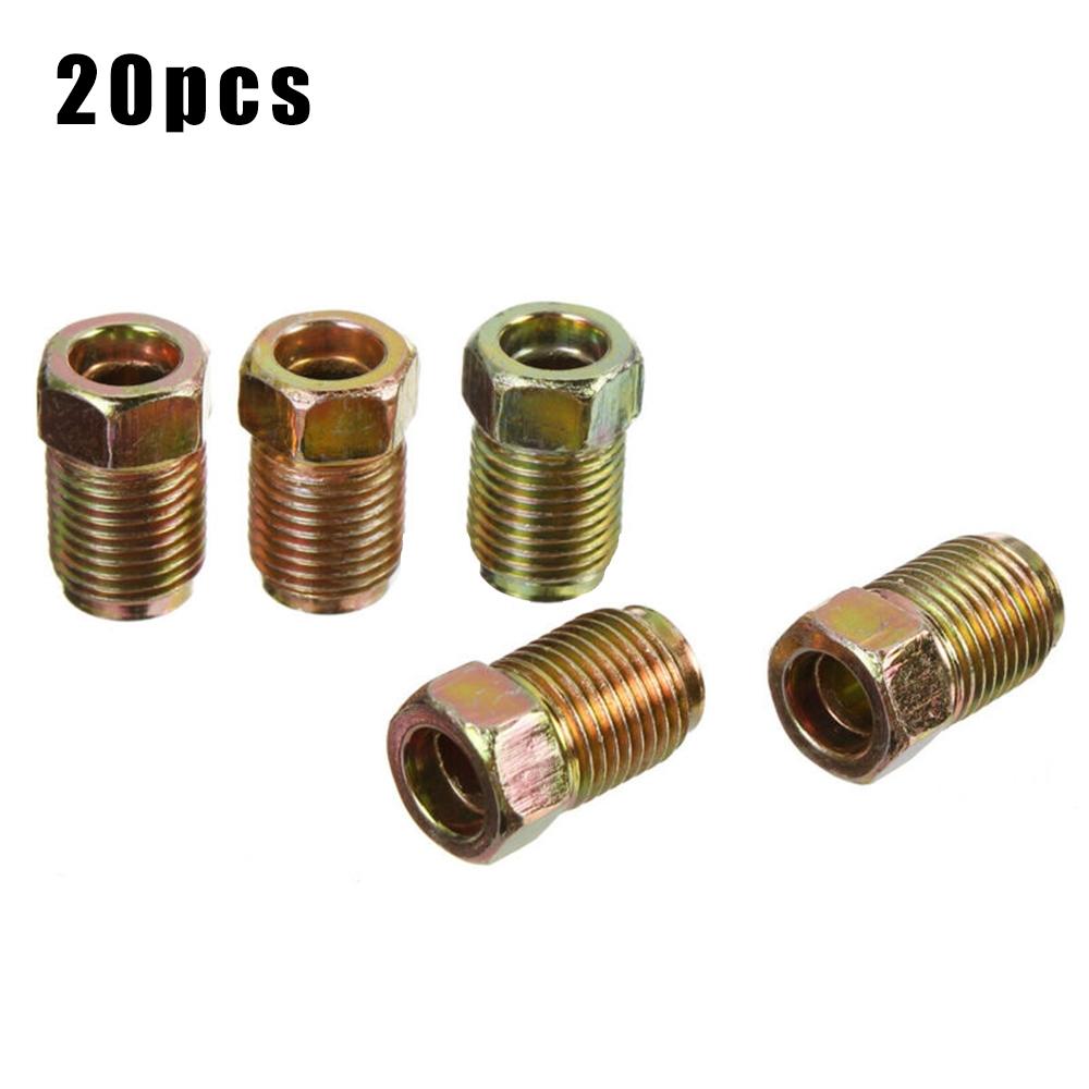 Raccordi per tubi freno Dadi Unione terminale Maschio 10mm*1mm 20x Set per tubo da 3/16"
