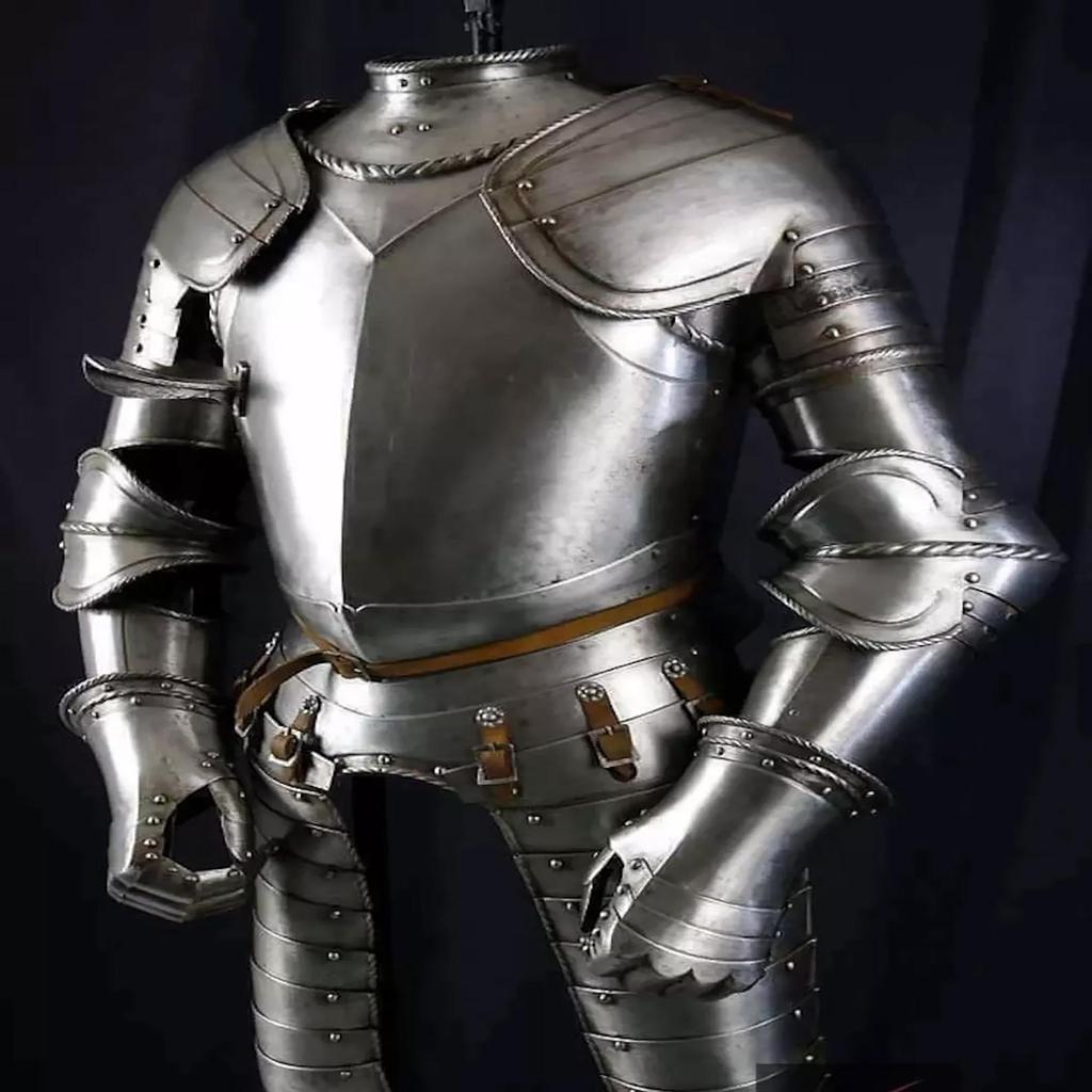 Rycerz Średniowieczny Gotycka Zbroja Półkombinezon Gotowy do Boju Stalowa Zbroja Z Hełmem Najlepszy Prezent Dla