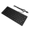 USB-Tastatur mit Kabel 78 Tasten Kompakte leise Tastatur für PC Laptop Tablets Desktop-Computer
