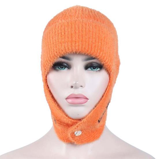 Winterwarme Strickmütze, fusselt nicht, atmungsaktiv, leuchtende Farben, Ohrenschutz, Winterstrickmützen