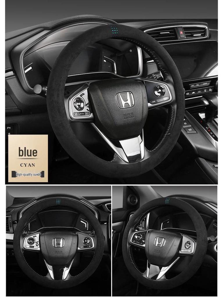 Universal Wildleder Lenkradbezug - Rutschfest, Schweißabsorbierend, Atmungsaktiv, Ganzjahreskomfort für Männer und Frauen