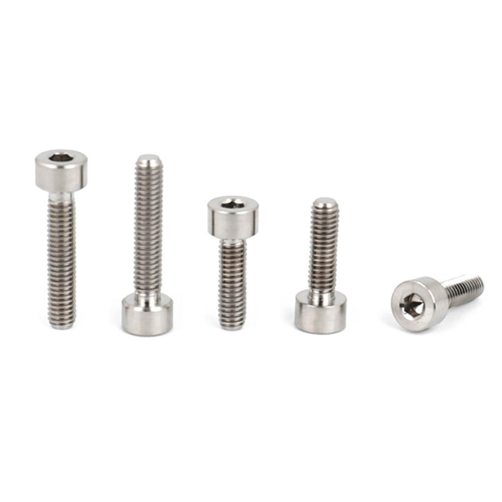 Lightweight & Rust Resistant Bolts Durable Bike Bolts Heavy Duty Bolts M4x13.5mm/M4x20mm for Road Bike Handlebar Stem