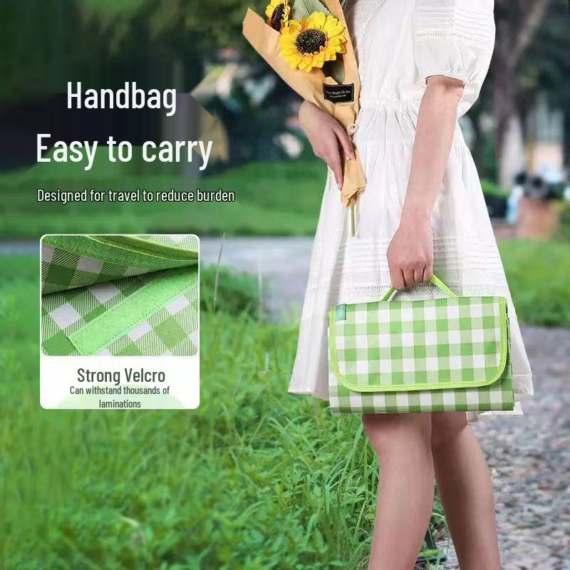 Portable Waterproof Picnic Blanket - Thickened, Moisture-Proof, Folding Mat for Camping & Outings