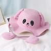 Adult Influencer Bunny Ears Straw Hat With Embroidered Sun Protection For Summer Casual Wear